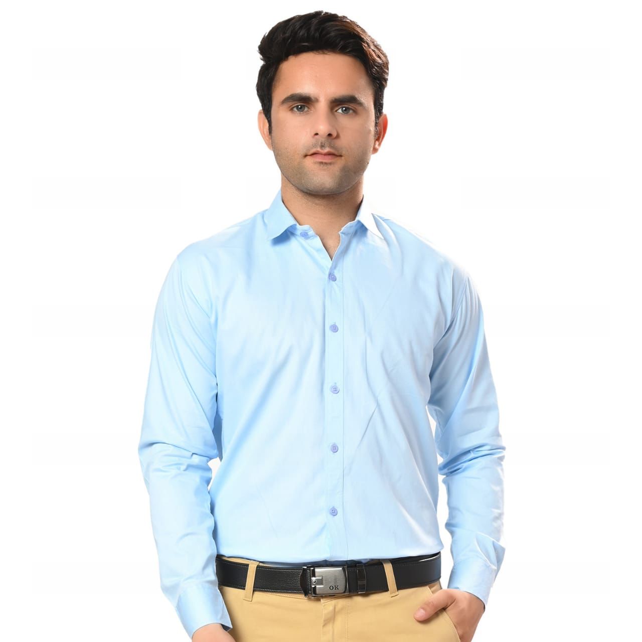 Men's Solid Cotton Rich Formal Shirt